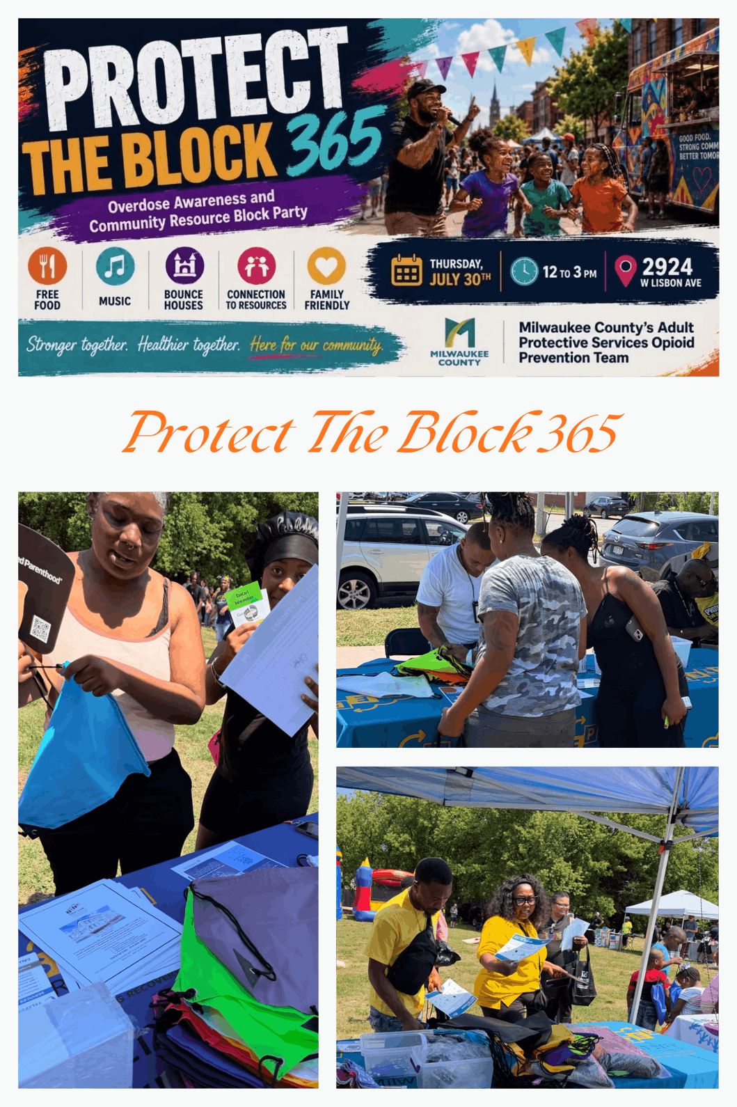 Matt Talbot Clients Attend Black Asphalt Picnic